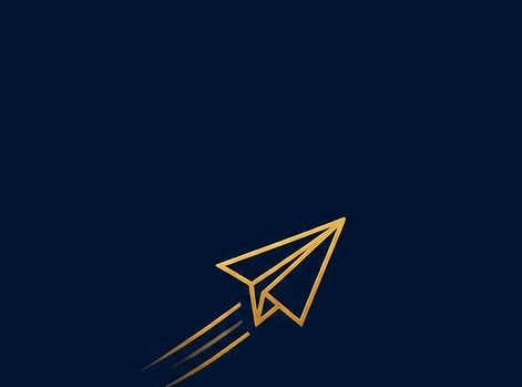 Avion en papier doré — le flux de diffusion